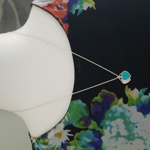 Tiffany & Co. Sterling silver Double heart pendant necklace.